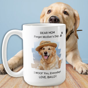 Mug I Woof You Dog Mom Happy Mother's Day Pet Photo