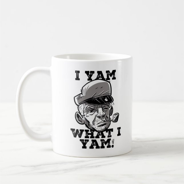 Mug I Yam What I Yam Classic Meme Design (Gauche)
