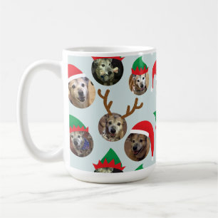 Mug Ice Blue Silly Christmas Casquette Chien Photo Col