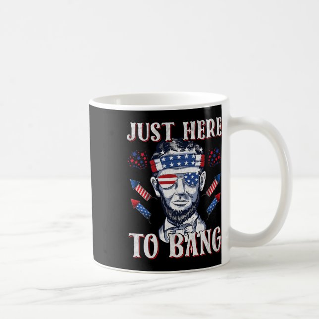 Mug Ici À Bang Abraham Lincoln 4 juillet Feux D'Artifi (Droite)