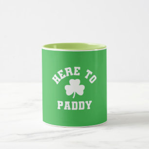 Mug Ici à Paddy Funny Shamrock de la Saint Patrick