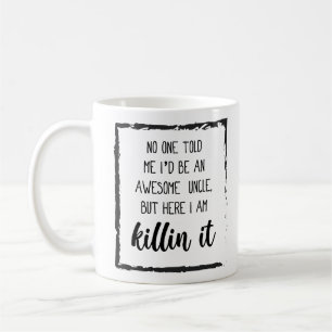 Mug Ici je suis tueur il Funny Uncle cite des idées ca