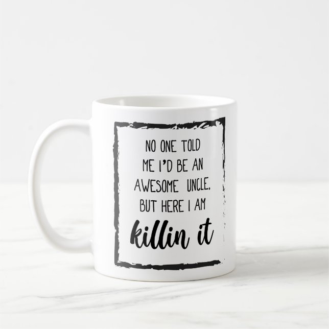 Mug Ici je suis tueur il Funny Uncle cite des idées ca (Gauche)