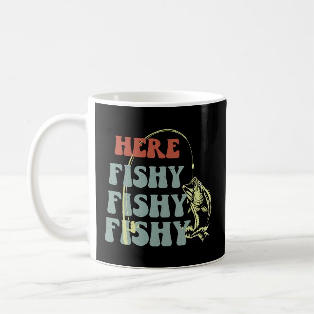 Mug Ici Pêcheur-Chemise Poisson Poisson (Gauche)