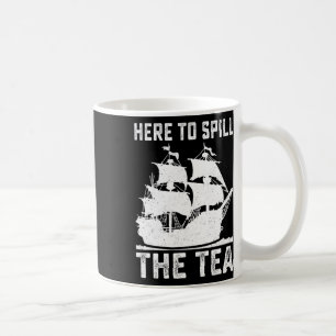 Mug Ici Pour Déverser Le Thé Drôle 4 juillet Patriot N