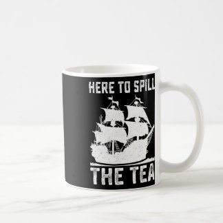 Mug Ici Pour Déverser Le Thé Drôle 4 juillet Patriot N