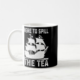 Mug Ici pour divulguer le thé amusant 4 juillet patrio