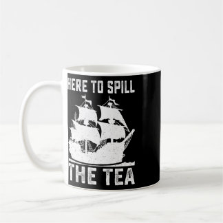 Mug Ici pour divulguer le thé amusant 4 juillet patrio