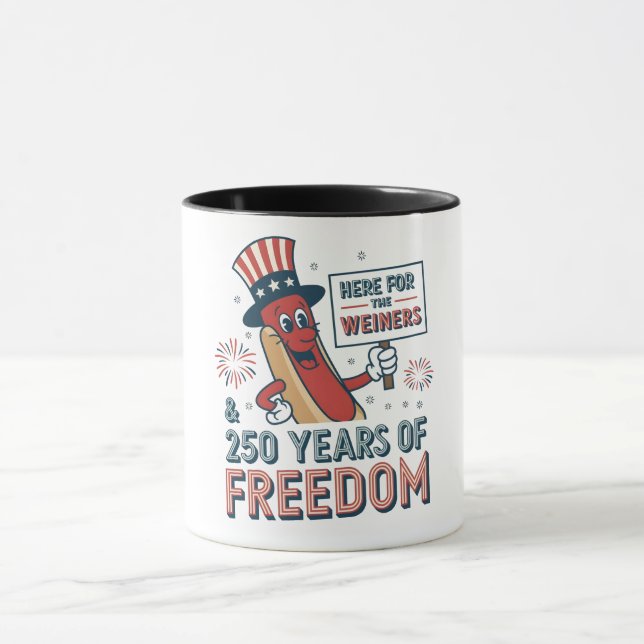 Mug Ici pour le saucisson 250 ans de liberté   (Centre)