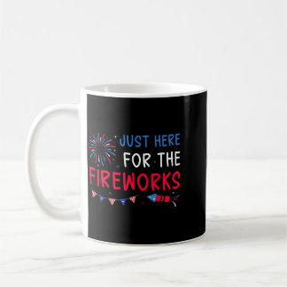 Mug Ici pour les feux d'artifice Couples patriotiques