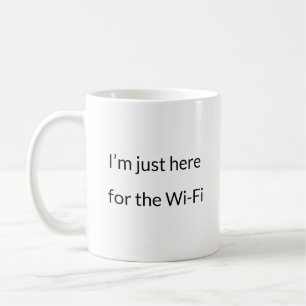 Mug Ici pour Wi-Fi - Boug de travail à distance relati