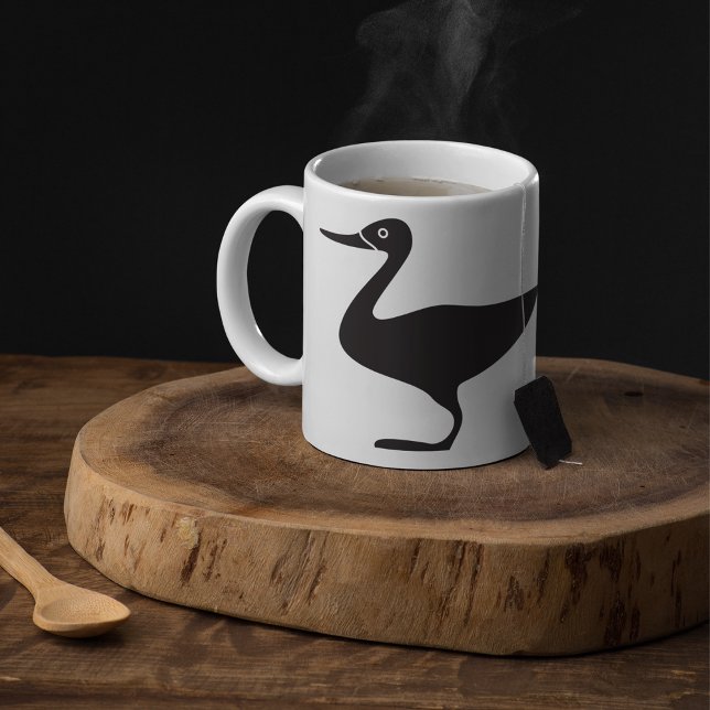 Mug Icône Black Duck Bird (Créateur téléchargé)