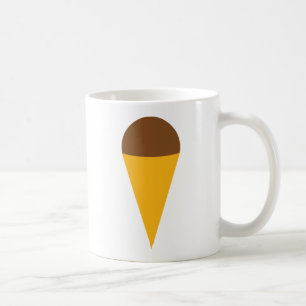 Mug icône de cornet de crème glacée
