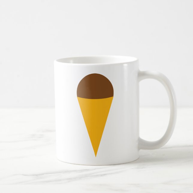 Mug icône de cornet de crème glacée (Droite)