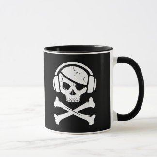 Mug Icône de la piraterie anti-RIAA de pirate de