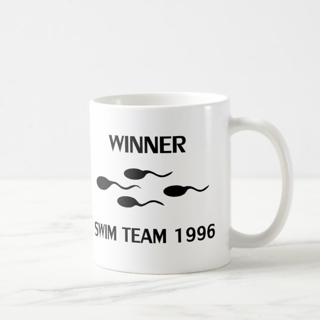 Mug icône de l'équipe de natation gagnante 1996 (Droite)