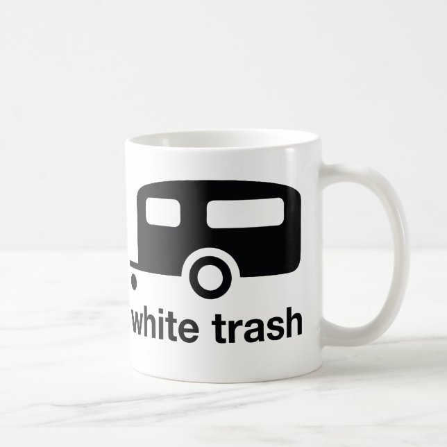 Mug Icône de remorque de déchets blancs - terrain de (Droite)