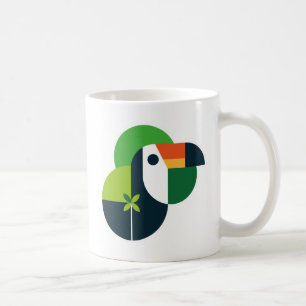 Mug Icône de toucan abstrait oiseau brésilien emblémat