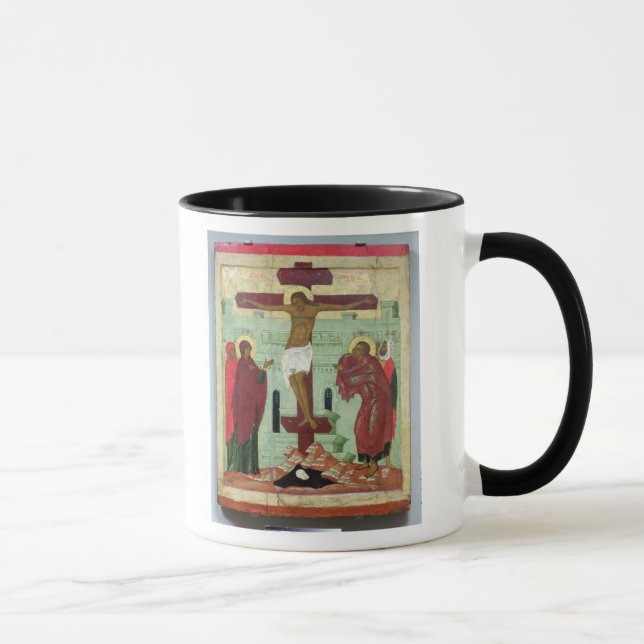 Mug Icône dépeignant la crucifixion avec la Vierge (Droite)