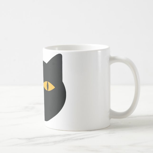 Mug icône du chat noir (Droite)