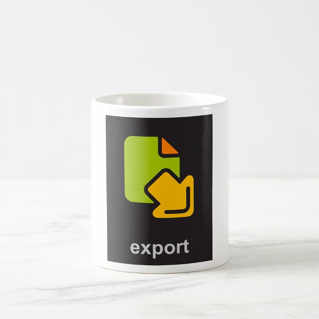 Mug Icône Exporter (Créateur téléchargé)
