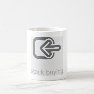 Mug Icône financière moderne d'achat d'actions minimal