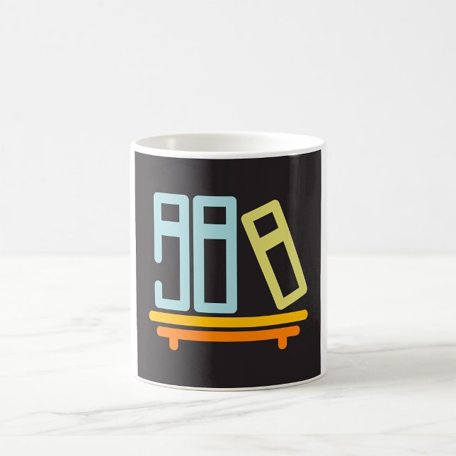 Mug Icône Graphique de Bibliothèque Minimaliste (Créateur téléchargé)