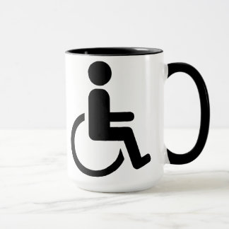 Mug Icône handicaped par fauteuil roulant