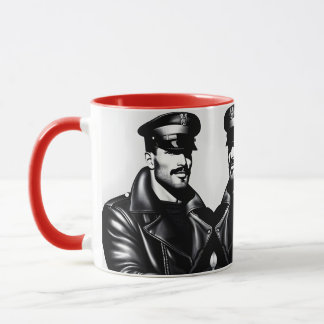 Mug Icône Officielle LGBTQ Gay Art Cuir Papa Motard 