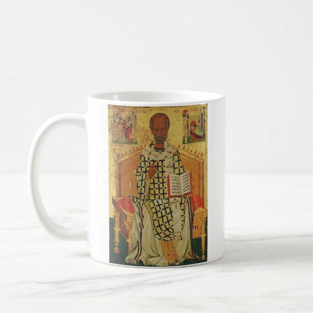 Mug Icône orthodoxe byzantine de Saint-Nicolas de Myre (Gauche)