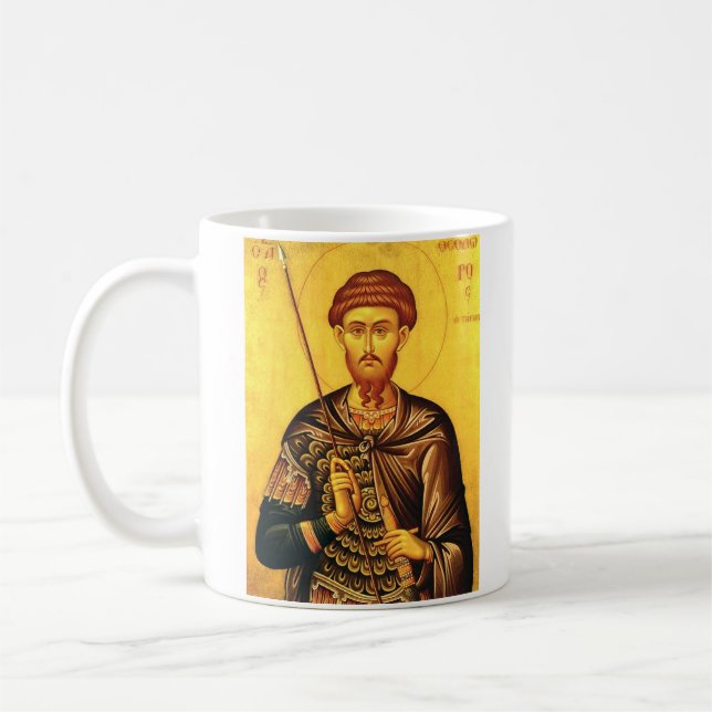 Mug icône orthodoxe de saint Théodore Tiron (Gauche)