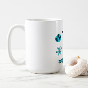 Mug Icônes Abstraites Colorées Avec Articles De Tous L