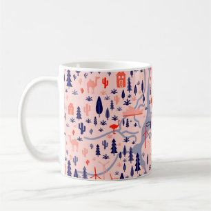 Mug Icônes australiennes, motif décoratif sans soudure