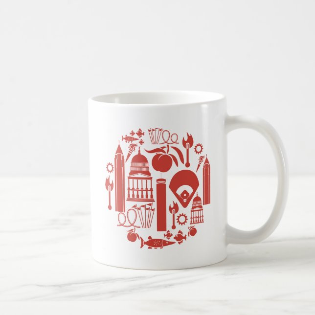 Mug Icônes d'Atlanta la Géorgie (Droite)