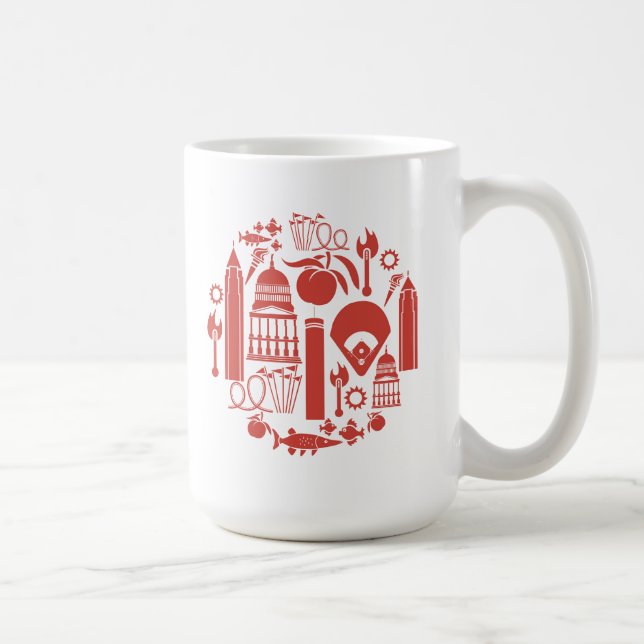 Mug Icônes d'Atlanta la Géorgie (Droite)