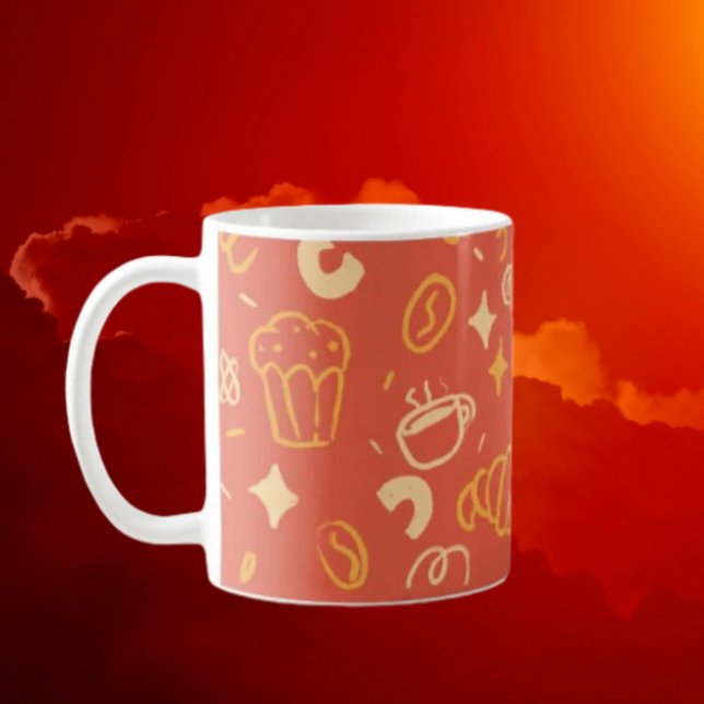 Mug Icônes de café et de dessert (Créateur téléchargé)