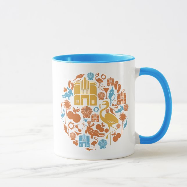 Mug Icônes de la Floride (Droite)