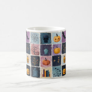 Mug Icônes d'Halloween éffrayant Motif