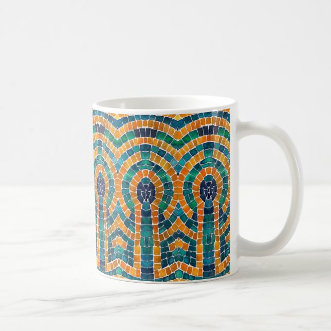 Mug Icônes D'OR MOSAIC Musique Blanche (Droite)