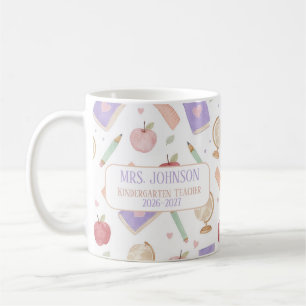 Mug Icônes personnalisées de l'école pour enseignants 
