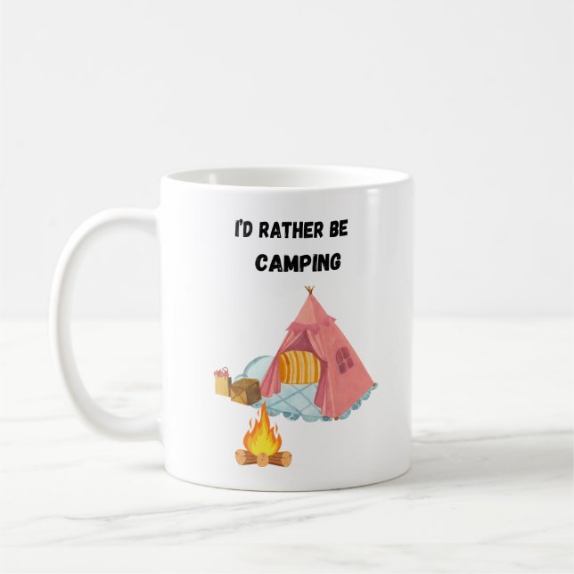 Mug I'd Rather Be Camping (Gauche)