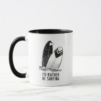 Mug I'd Rather Be Surfing - Coastal Vibes