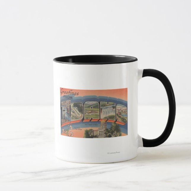 Mug Idaho (Capitale Nationale/Fleur) - Grande Lettre (Droite)
