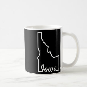 Mug Idaho Iowa Blague de géographie drôle mélange Idaw