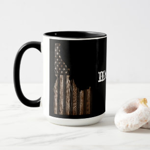 MUG IDAHO PATRIOT BURNT BOIS NOIR