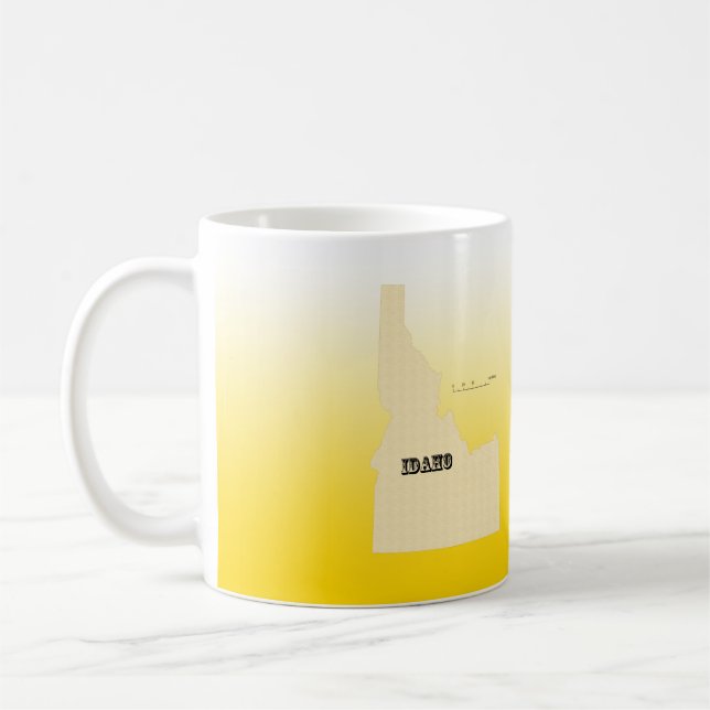 Mug - Idaho State Map avec la ville (Gauche)