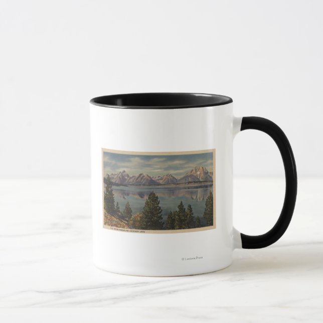 Mug Idaho - Vue sur la chaîne de Teton et le lac Jacks (Droite)