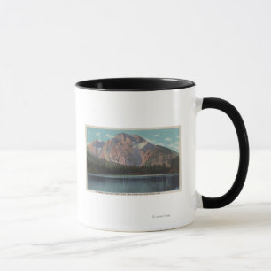 Mug IdahoView de Mt. Moran de Leigh LakeIdaho