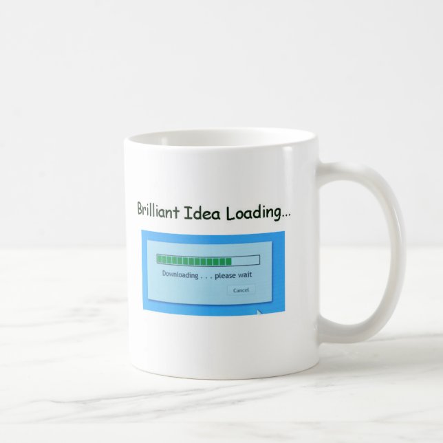 Mug Idée brillante chargeant. (Droite)