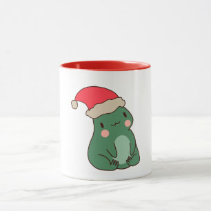 Mug Idée cadeau de Noël de la grenouille Kawaii